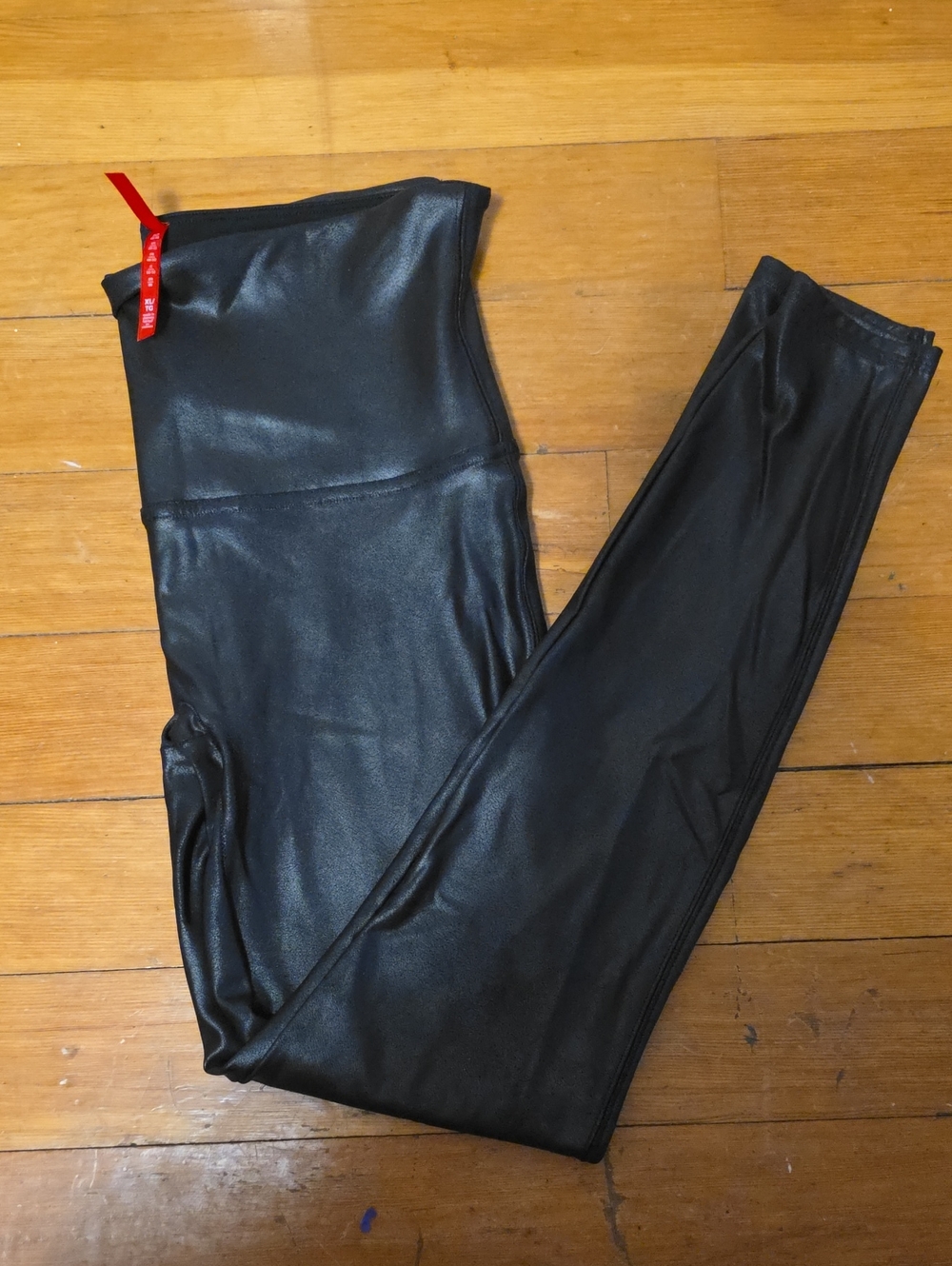 Spanx Black Faux Leather Leggings